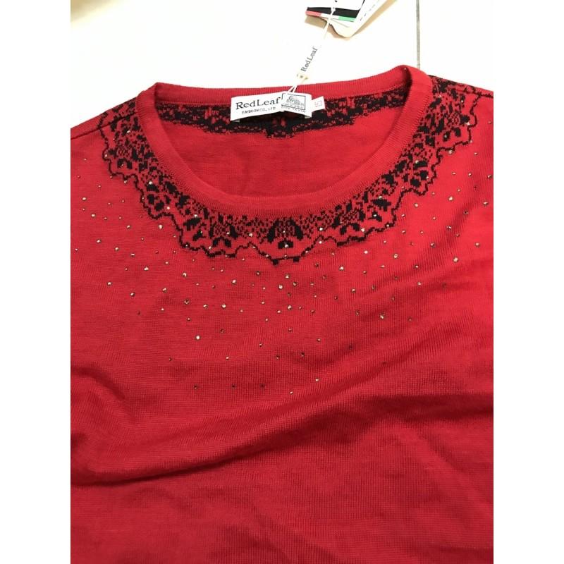 Red Leaf  全新 紅葉 羊毛針織毛衣 毛衣 針織 長袖毛衣 長袖上衣-細節圖2