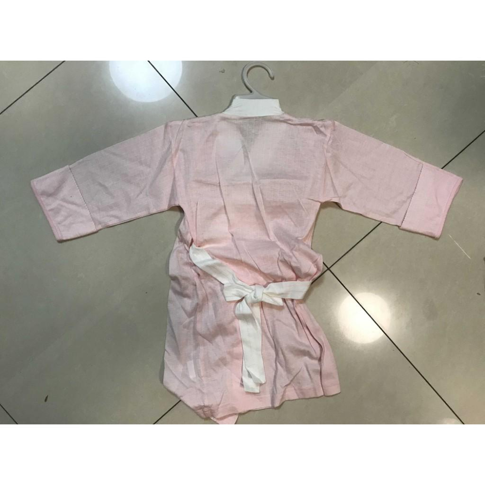 全新 優生 us baby 外套 薄外套 上衣 綁帶 浴衣 女童 女寶 防踢被-細節圖2