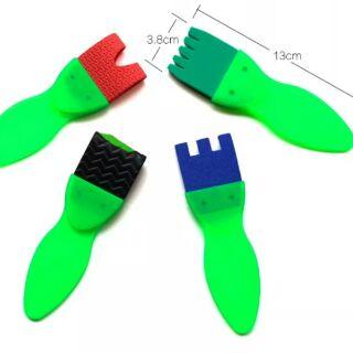 <台灣現貨 極速發貨>手工美勞課 繪畫用品 塗鴉手柄魚形eva刷 美術畫畫魚形刷 寶寶塗鴉工具 創作  美術 畫畫-細節圖3