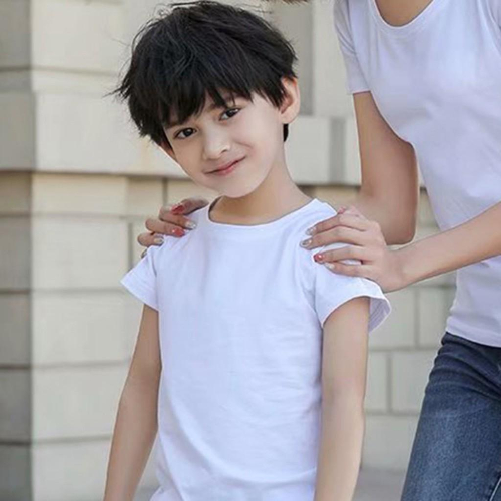 <台灣現貨 極速發貨>   內搭衣 短袖T恤 素色T恤 排汗衫 素面短T 內衣 短T 白 小孩 大人 美術 畫畫 拓印-細節圖3