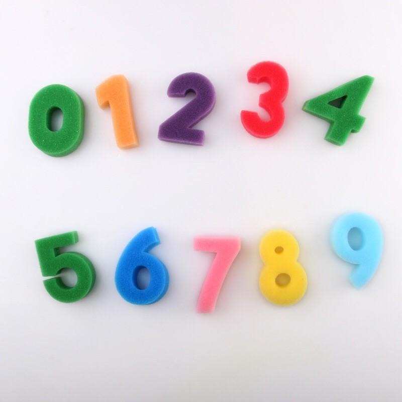 海綿 海綿拓印印章 數字繪畫海綿刷 塗鴉 拓印 印章 數字圖案海綿印章 幼兒繪畫教具-細節圖4