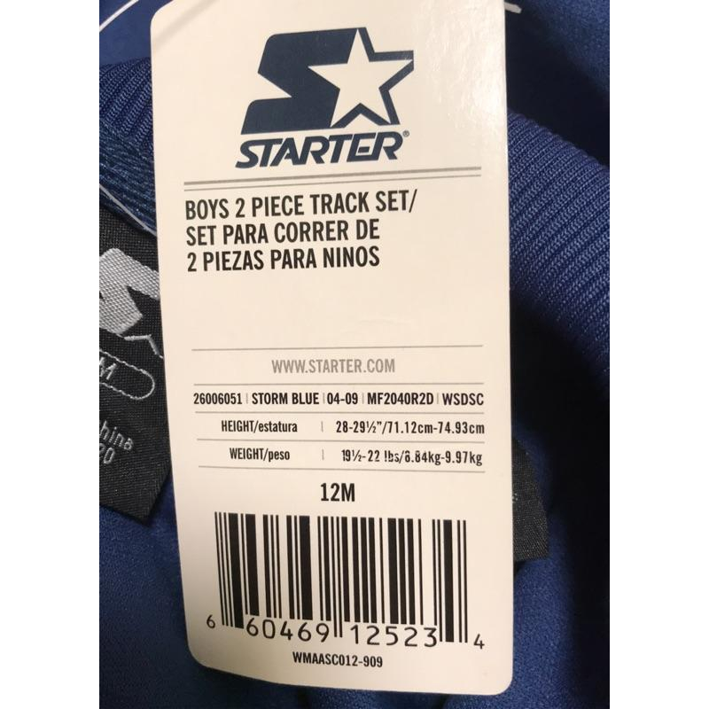 全新 美國品牌  STARTER 運動外套 外套 褲子 嬰幼兒外套 褲子 12m 9kg-細節圖7