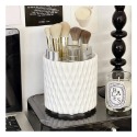 【ST🍓】多格收納旋轉桶 化妝刷收納桶 筆筒 桌面收納 化妝品 置物桶 筆筒 口紅 眼影 刷子桶 360度旋轉 菱格-規格圖8