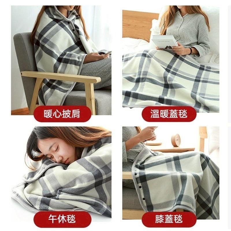 台灣現貨🍓 保暖披肩毯 披肩毯 披肩 披肩斗篷 斗篷毯 披肩圍巾 斗篷毛毯 披肩毛毯 加厚毛毯 保暖披肩-細節圖3