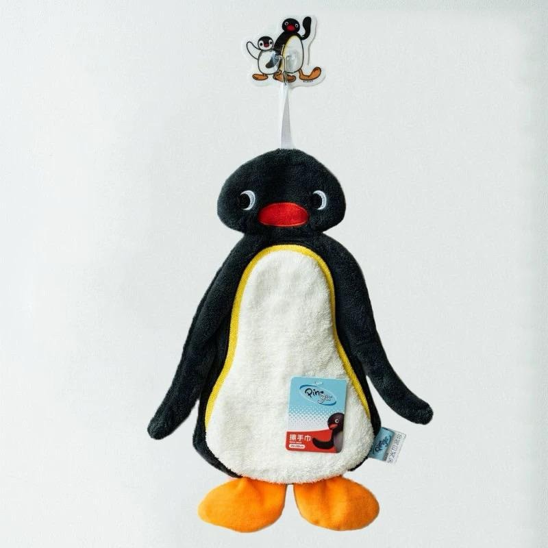 【ST🍓台南正版】Pingu 擦手巾 （送貼紙）擦手布 吸水速乾 可掛式擦手毛巾 擦手布 擦碗巾 Pingu擦手巾-細節圖4