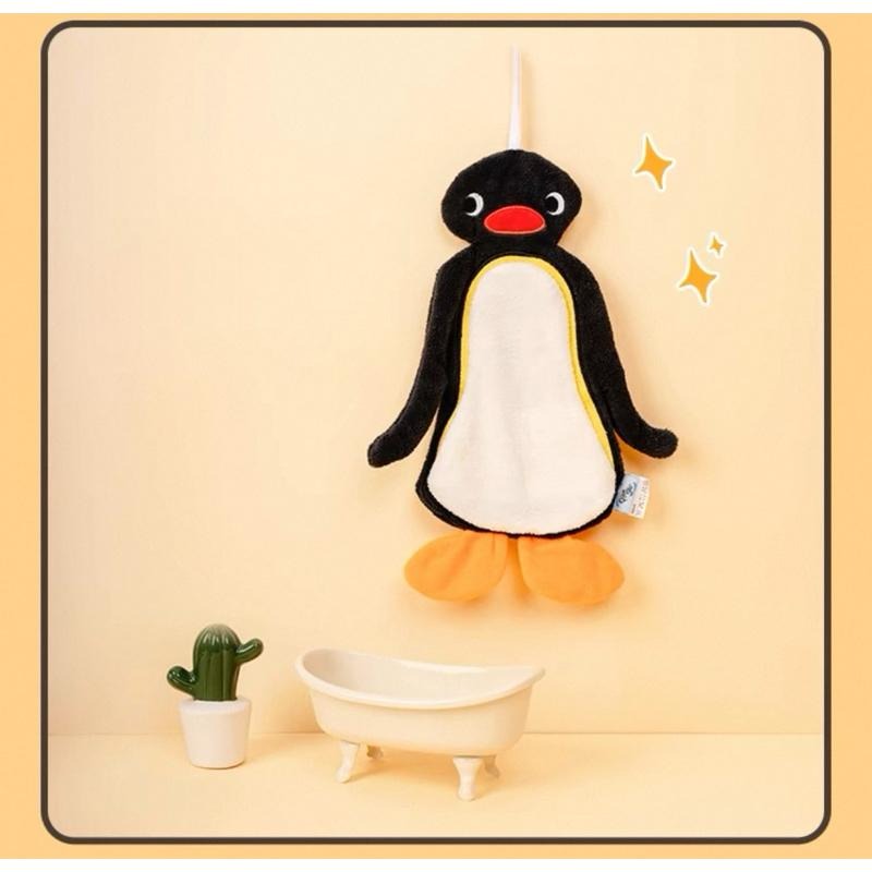 【ST🍓台南正版】Pingu 擦手巾 （送貼紙）擦手布 吸水速乾 可掛式擦手毛巾 擦手布 擦碗巾 Pingu擦手巾-細節圖5