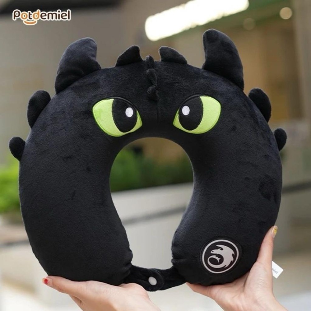 正版授權🍓無牙頸枕 午休枕 無牙飛機枕 無牙周邊 頸枕-細節圖3