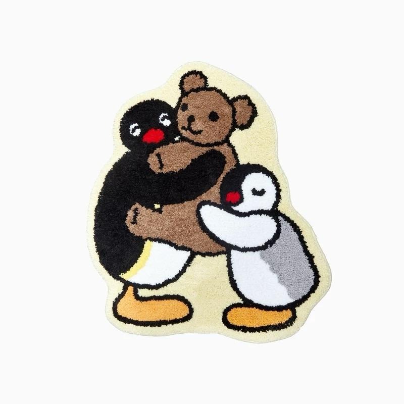 【ST🍓正版】 Pingu毛絨地毯 Pingu地墊 玄關地墊 玄關毛絨地毯-細節圖3