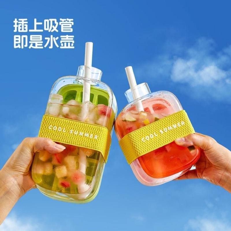 【ST🍓】台灣出貨 冰塊杯杯 冰壺 冰格 冰塊杯 吸管杯 冰塊壺 冰塊飲料杯 保冰杯 冰壩杯-細節圖3