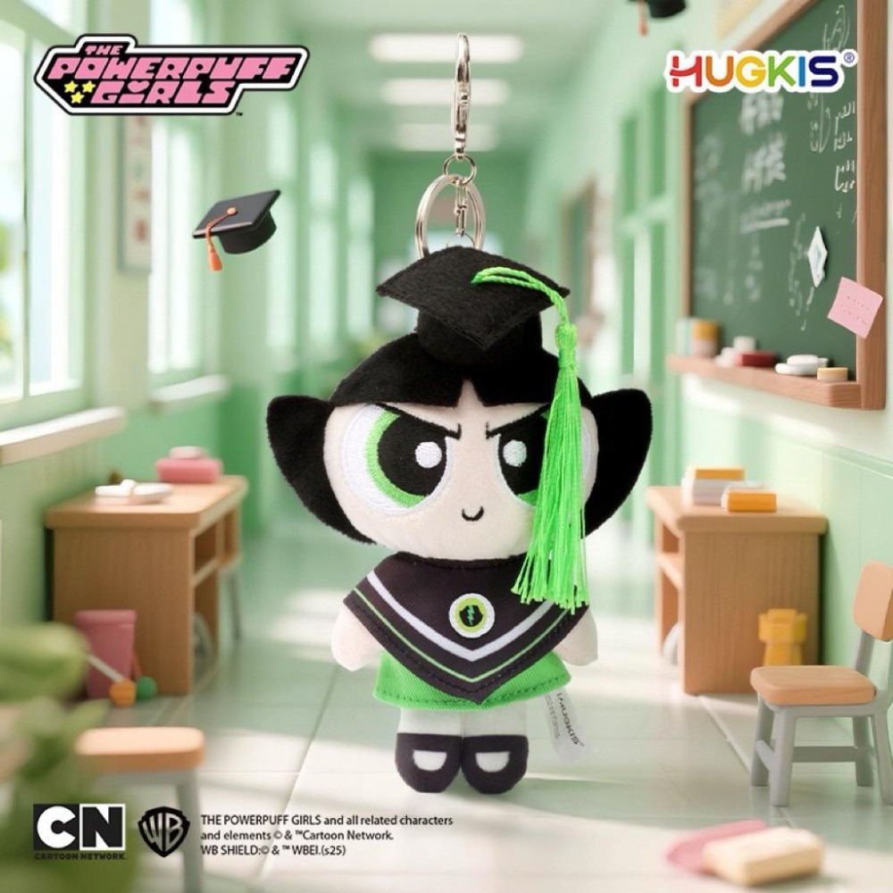 正版🍓飛天小女警畢業系列 畢業學士服飛天小女警 飛天小女警吊飾-細節圖5