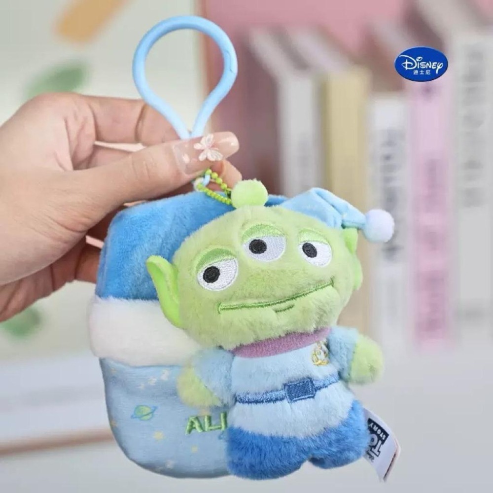 熱銷🍓台南正版 迪士尼聯名睡袋系列 熊抱哥 三眼怪 火腿豬 抱抱龍 吊飾 睡袋吊飾 可愛吊飾-細節圖7