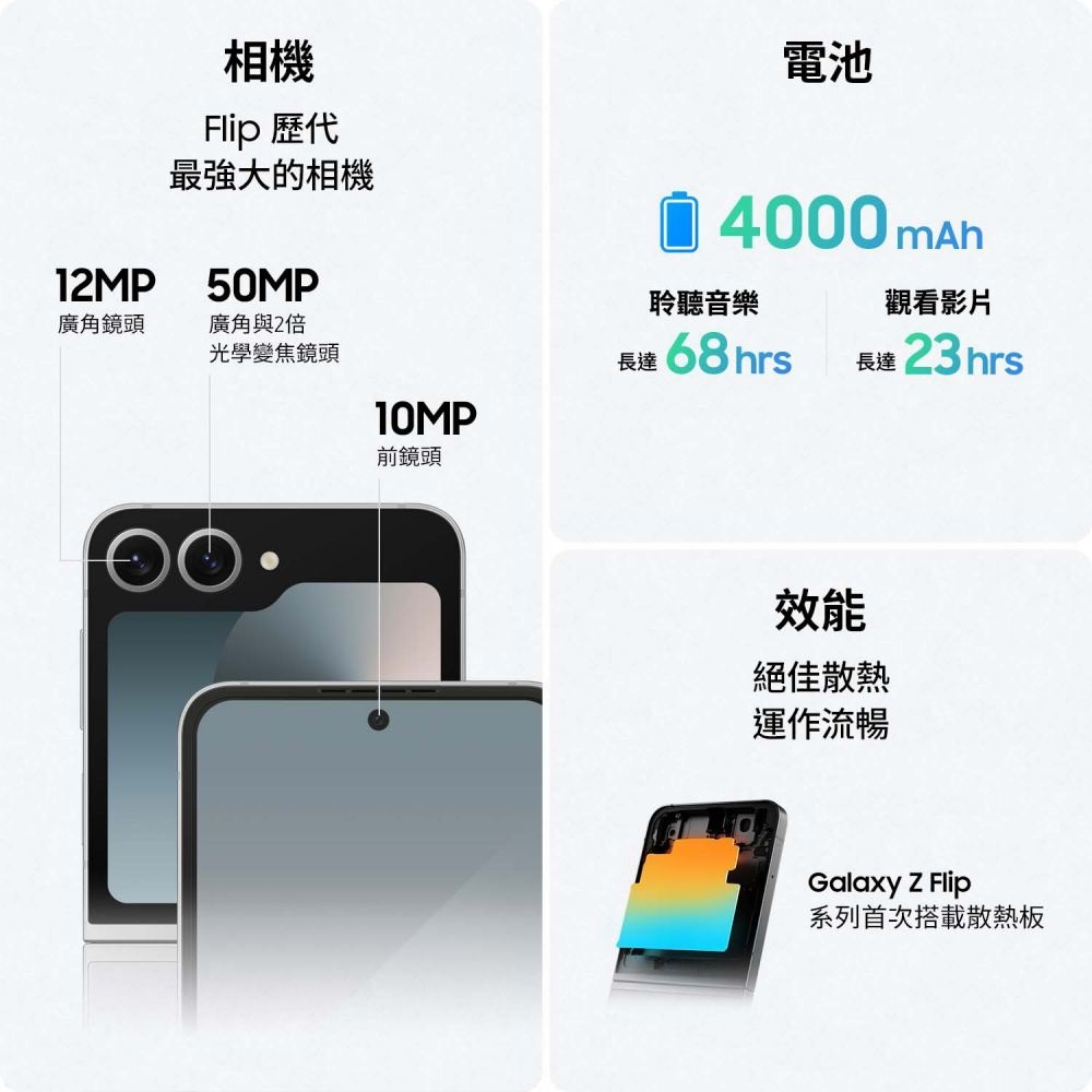 Galaxy Z Flip6 (12G/256G)/Samsung 三星-細節圖3