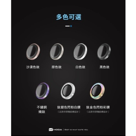 【HODA】藍寶石鏡頭保護貼 iPhone 16 Pro / 16 Pro Max  (3顆組)-細節圖2