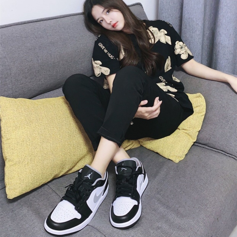 Air Jordan 1 Low 男鞋 aj1 低筒 女鞋 灰白 煙灰 黑白 灰 紅黑腳趾 黑紅 飛人喬登 1代 籃球鞋-細節圖3