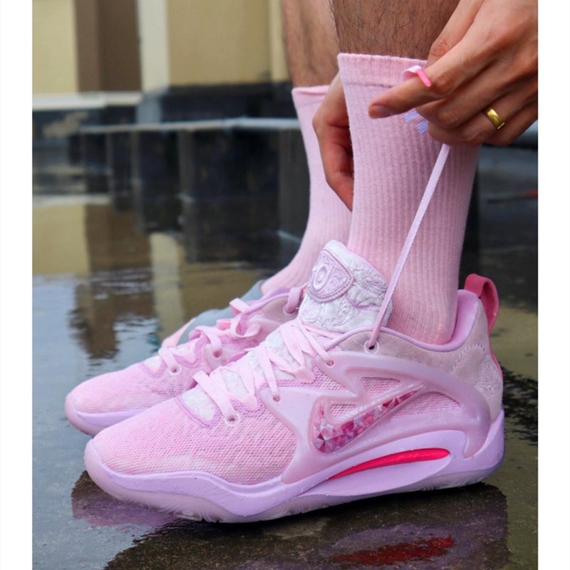 Nike KD15 EP 籃球鞋 杜蘭特15代 灰白 粉色 黑白 男鞋 女鞋 KD15 XDR 耐吉 實戰 戰靴 運動鞋-細節圖2