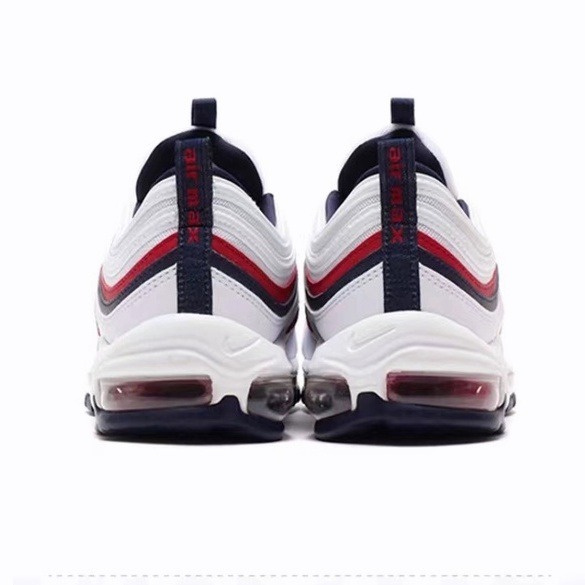 NIKE AIR MAX 97 白色 白藍紅 白彈 美國配色 氣墊 穿搭 休閒 情侶鞋 921733-102-細節圖3