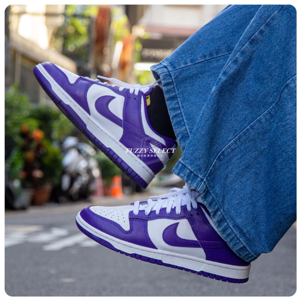 ΝΙΚЕ DUΝΚ LOW CHAMPIONSHIP PURPLE 情侶鞋 DD1391-104-細節圖2