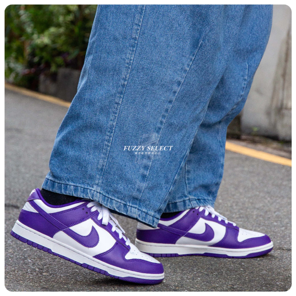 ΝΙΚЕ DUΝΚ LOW CHAMPIONSHIP PURPLE 情侶鞋 DD1391-104-細節圖3