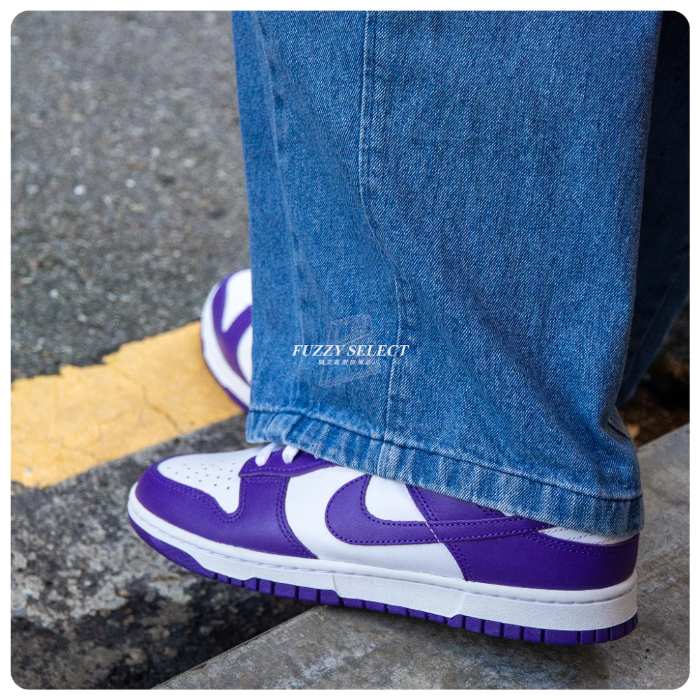 ΝΙΚЕ DUΝΚ LOW CHAMPIONSHIP PURPLE 情侶鞋 DD1391-104-細節圖7