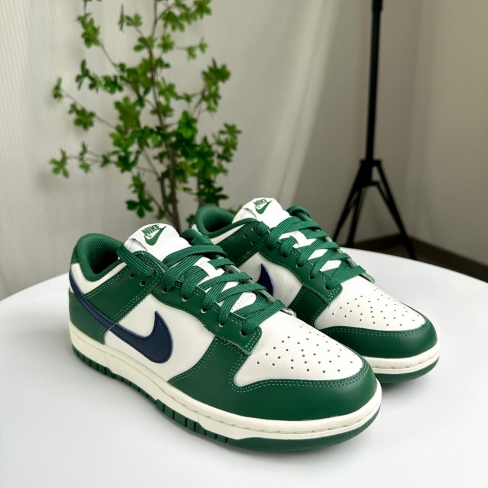 Nike Dunk Low “Gorge Green” 藍勾 白綠 午夜藍 女鞋 DD1503-300-細節圖2