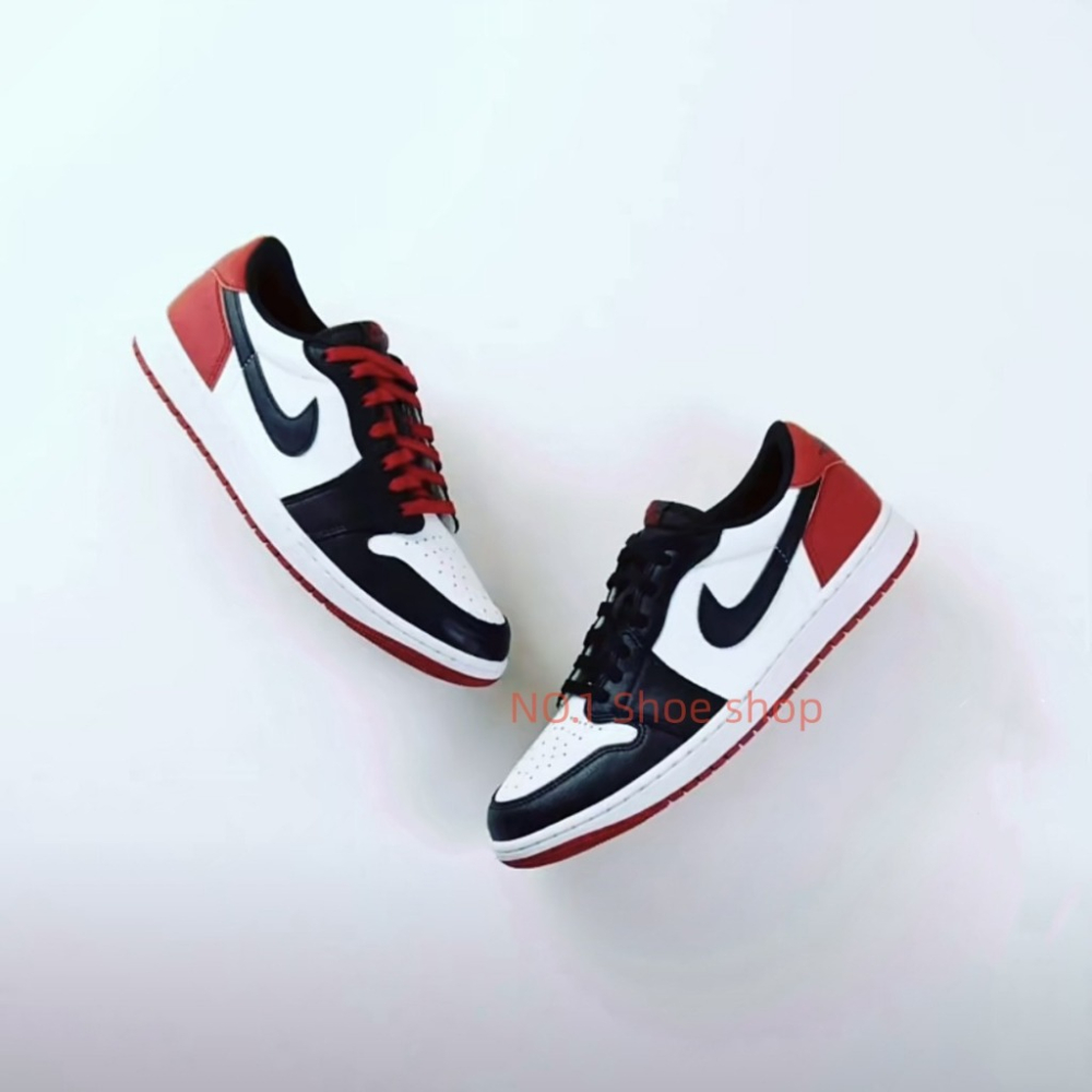 Air Jordan 1 Low OG Black Toe 黑紅 黑白 黑腳趾 CZ0790-106-細節圖7