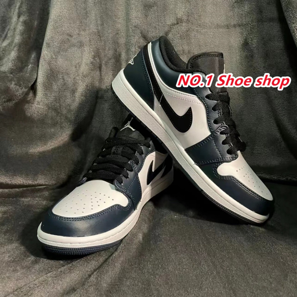 Air Jordan 1 Low “Dark Teal” 深青 復古休閒 553558-411-細節圖5