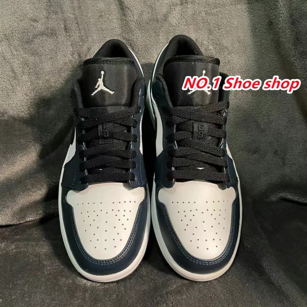 Air Jordan 1 Low “Dark Teal” 深青 復古休閒 553558-411-細節圖8