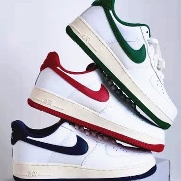 Nike Air Force 1 07 LV8 白藍 白綠 白紅 AF1 復古休閒鞋DO5220-141/131/161-細節圖8