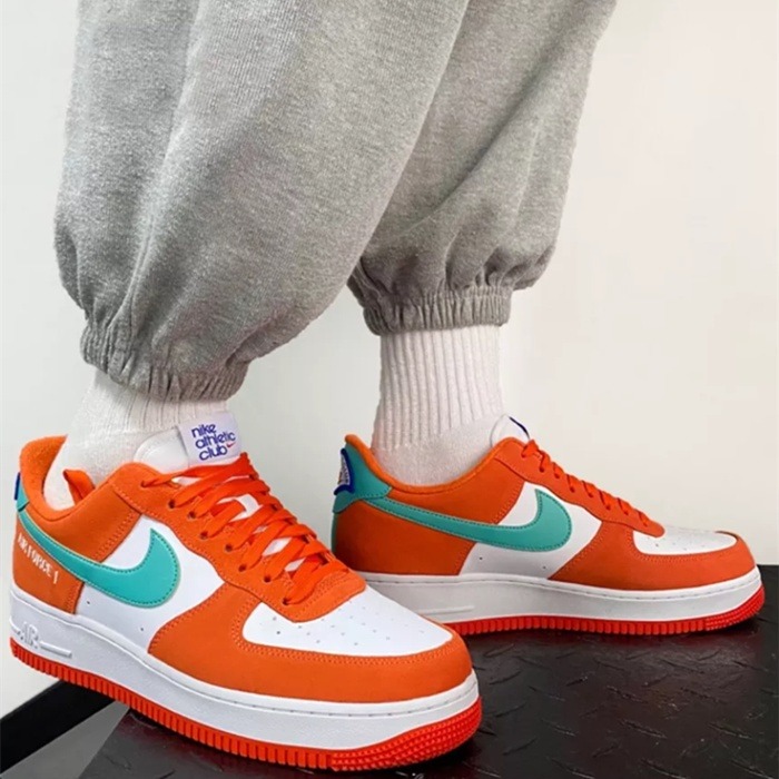 Nike Air Force 1 Low 灰藍DH7568-001 黑黃DH7568-002 橘綠DH7568-800-細節圖9