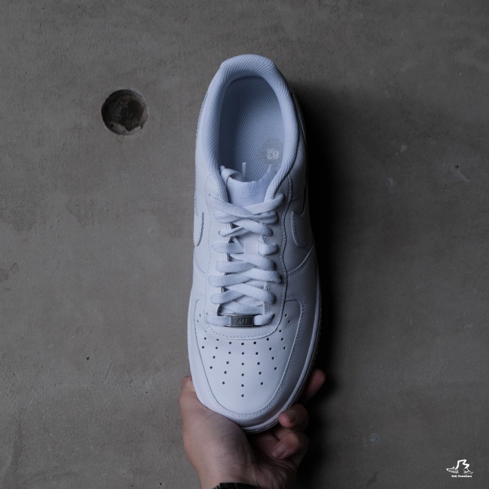 Nike Air Force 1 全白 經典款 鐵牌 CW2288-111 男女休閒運動鞋-細節圖9