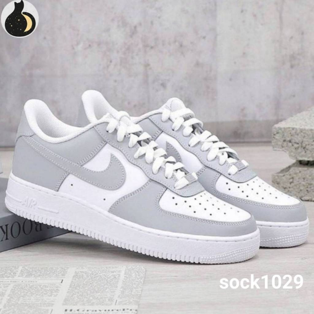 NIKE AIR FORCE AF1 灰白 拼接 女鞋 男鞋 FD9763-101 DV0788-100-細節圖2