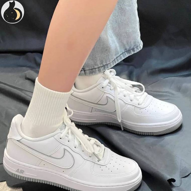 NIKE AIR FORCE AF1 灰白 拼接 女鞋 男鞋 FD9763-101 DV0788-100-細節圖7