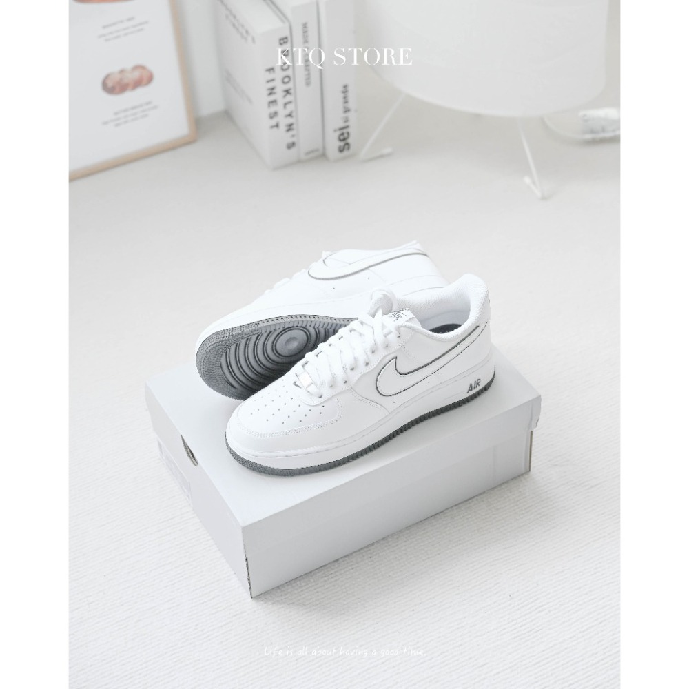 Nike Air Force 1 Low White Black 滾邊黑 DV0788-103-細節圖3