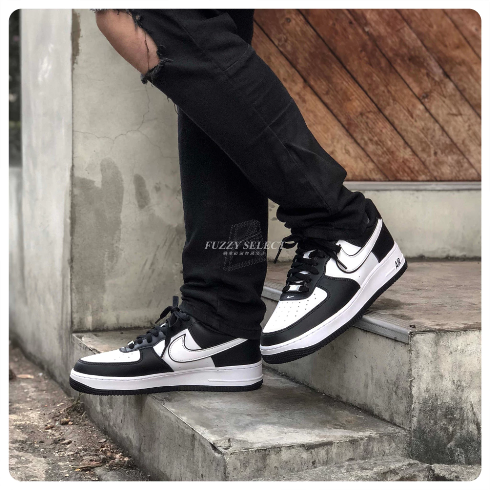 Nike Air Force 1 Low 休閒 白黑 熊貓 DV0788-001 DV1621-001-細節圖8