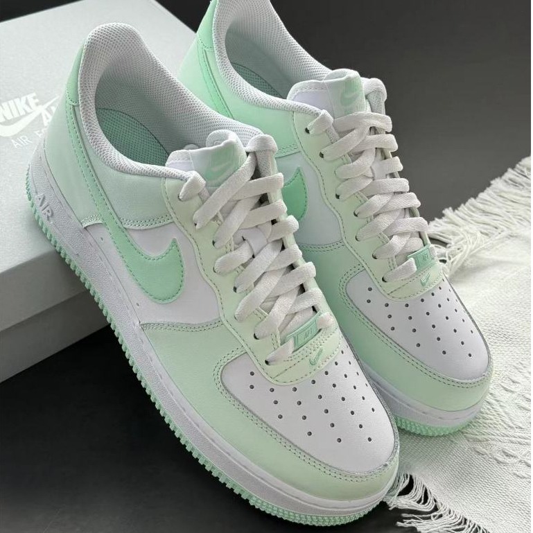 Nike Air Force 1 Low AF1 薄荷綠 白綠 板鞋 經典 百搭 小白鞋 休閒鞋 FZ4123-394-細節圖2