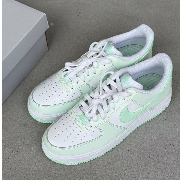 Nike Air Force 1 Low AF1 薄荷綠 白綠 板鞋 經典 百搭 小白鞋 休閒鞋 FZ4123-394-細節圖4