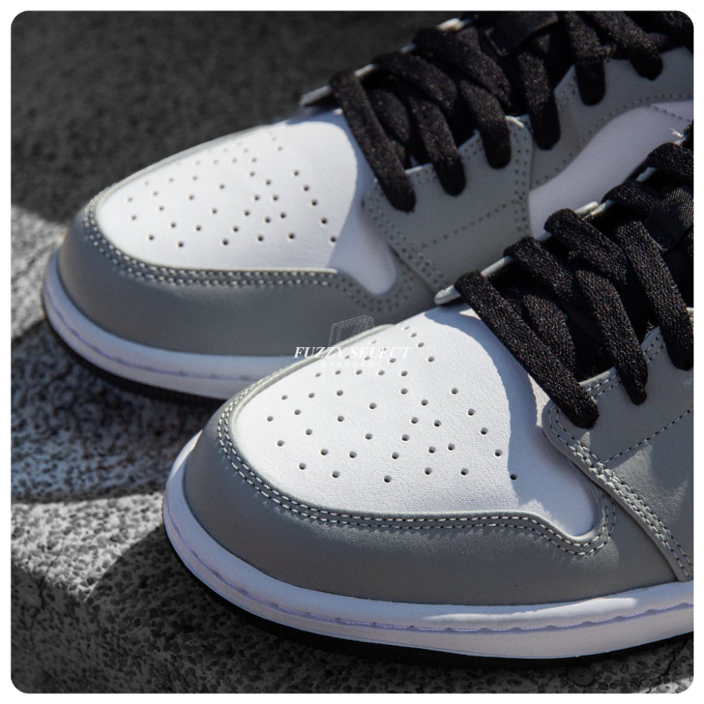 Air Jordan 1 Low Light Smoke Grey 灰白黑 煙灰 黑灰 553558-030-細節圖4