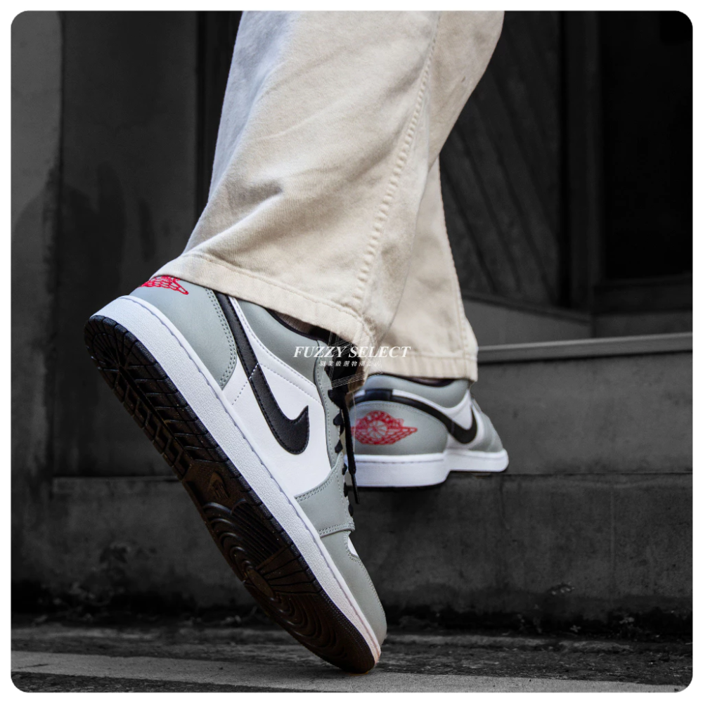 Air Jordan 1 Low Light Smoke Grey 灰白黑 煙灰 黑灰 553558-030-細節圖5