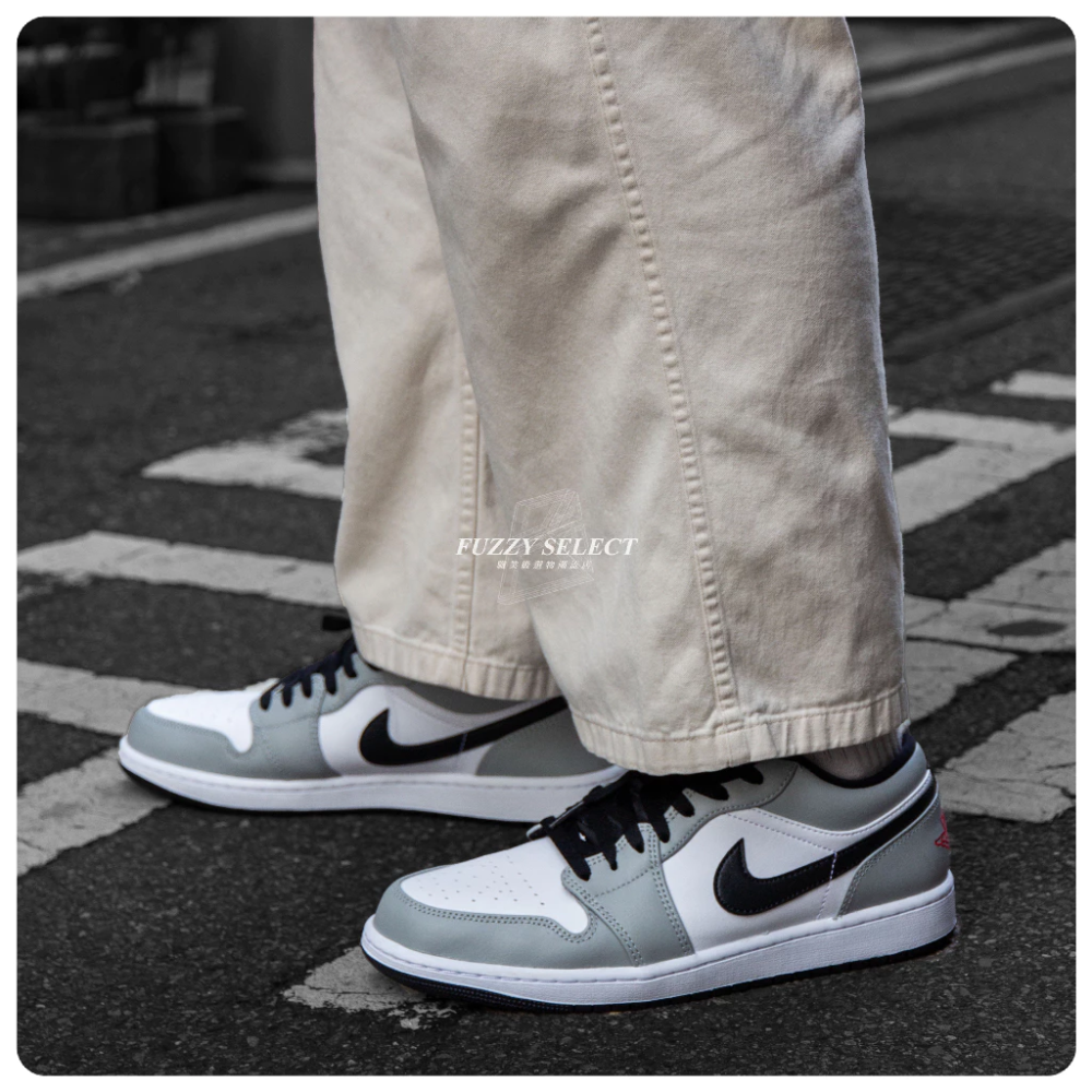 Air Jordan 1 Low Light Smoke Grey 灰白黑 煙灰 黑灰 553558-030-細節圖9