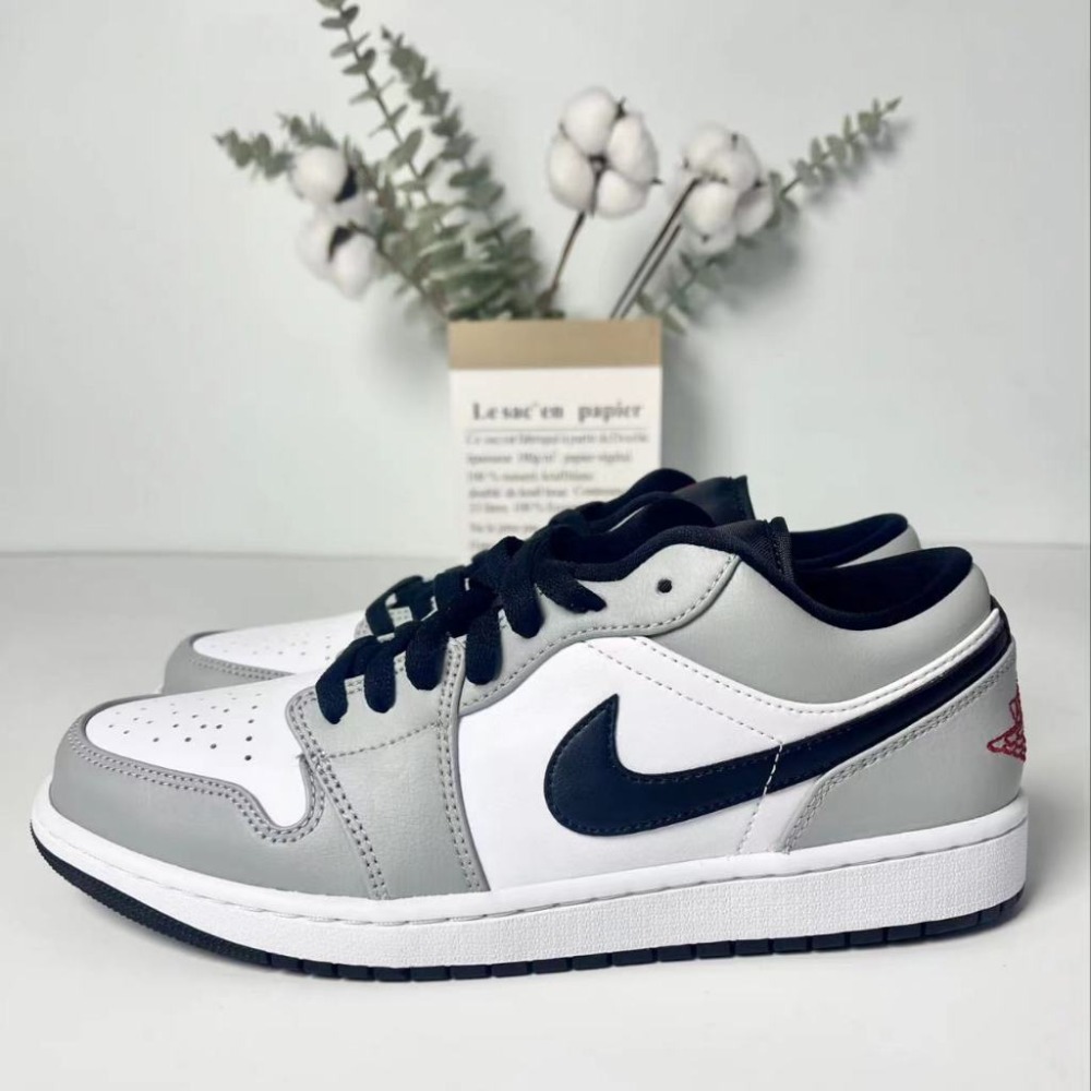 Air Jordan 1 Low Light Smoke Grey 灰白黑 煙灰 黑灰 553558-030-規格圖8