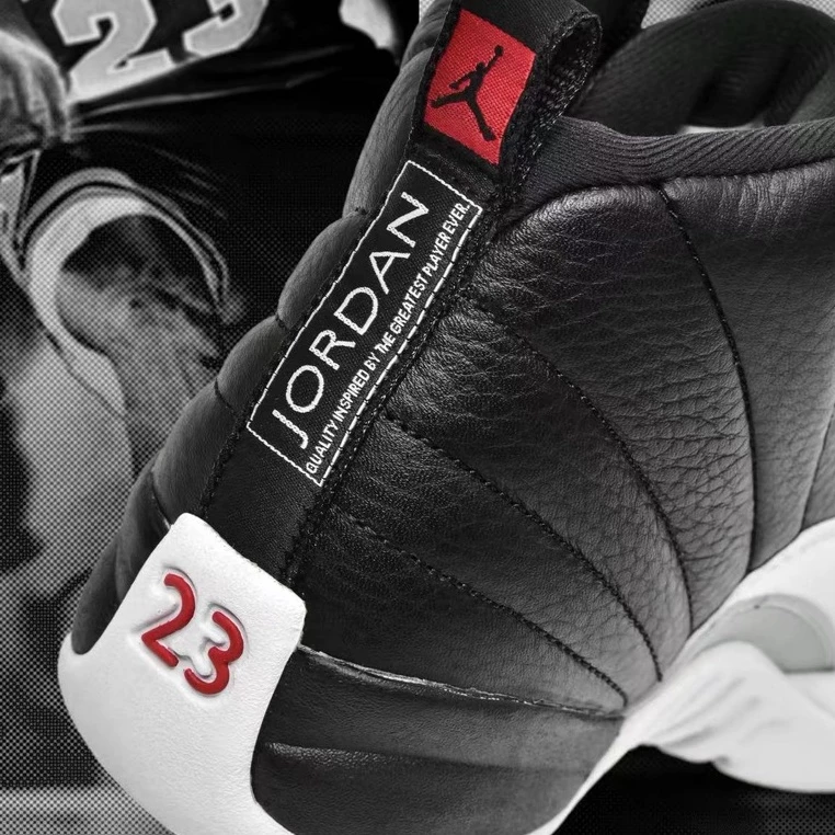 Air Jordan 12 Retro 季後賽 黑白 2022年 CT8013-006-細節圖3