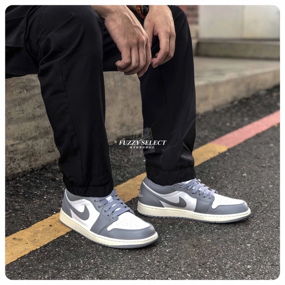 Air Jordan 1 Low Vintage Grey 553558-053 553560-053 男女鞋-細節圖2