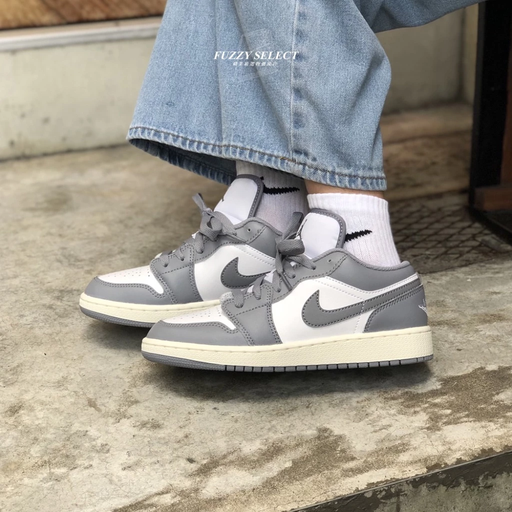 Air Jordan 1 Low Vintage Grey 553558-053 553560-053 男女鞋-細節圖3