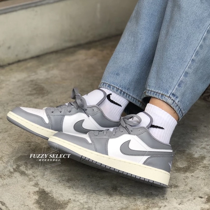 Air Jordan 1 Low Vintage Grey 553558-053 553560-053 男女鞋-細節圖6