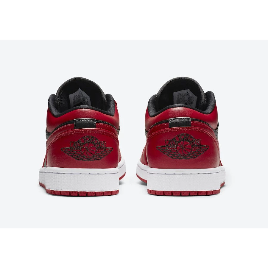 Air Jordan 1 Low Varsity Red 553558-606 AJ1 低筒 黑紅 反轉黑紅-細節圖6