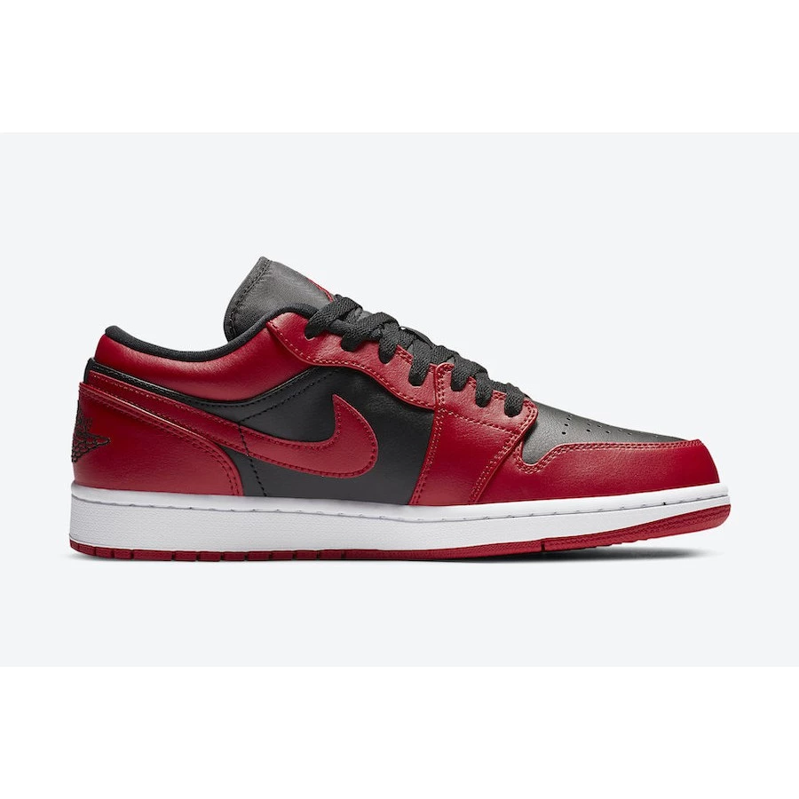 Air Jordan 1 Low Varsity Red 553558-606 AJ1 低筒 黑紅 反轉黑紅-規格圖7