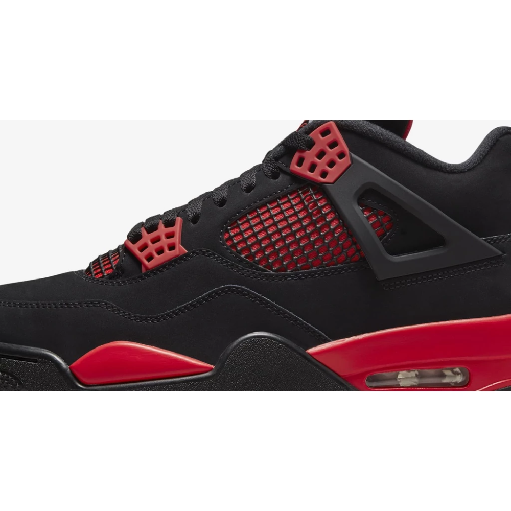 Air Jordan 4 Retro Red Thunder CT8527-016 AJ4 黑紅-細節圖5