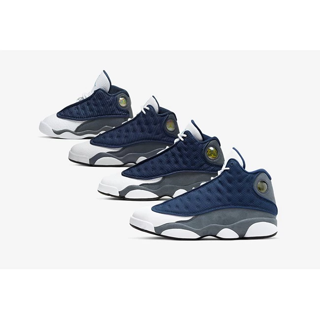 Air Jordan 13 Flint 414571-404 AJ13 男女休閒鞋 運動鞋 海軍藍-細節圖3