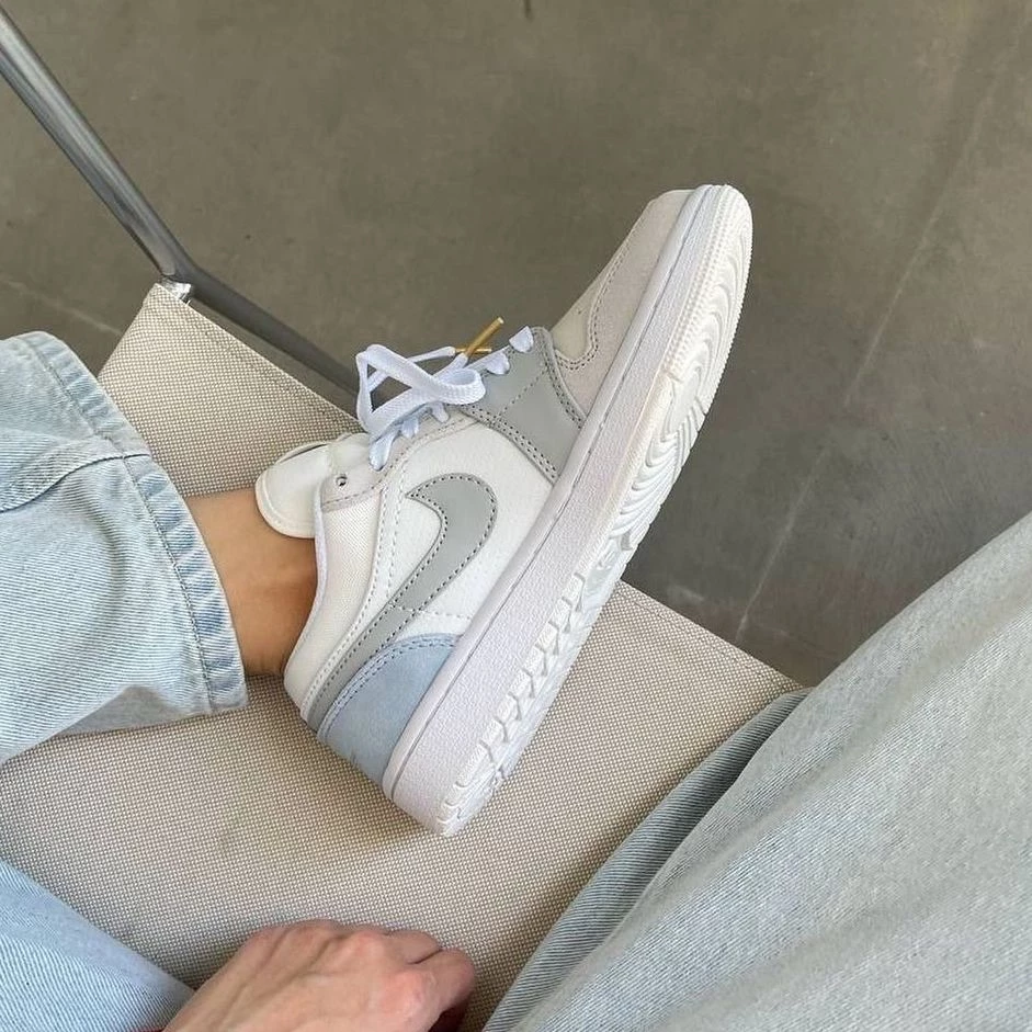 NIKE AIR JORDAN 1 PARIS AJ1 巴黎雲白 灰白 淡藍 男鞋 CV3043-100-細節圖4