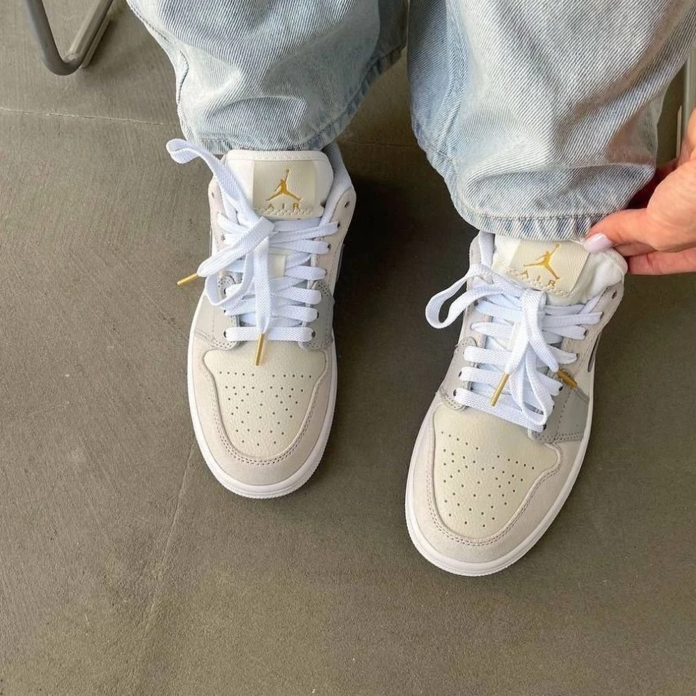 NIKE AIR JORDAN 1 PARIS AJ1 巴黎雲白 灰白 淡藍 男鞋 CV3043-100-細節圖8